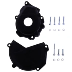 Kupplung/Zündungsdeckel Protektor schwarz Satz passend für: Husqvarna FC