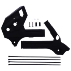Rahmenprotektor Set Schwarz für Polisport