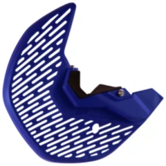 Bremsscheibe & unterer Gabelprotektor blau