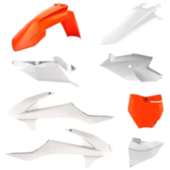 Komplettkit orange/weiß passend für: KTM SX