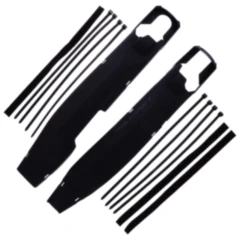 Schwingarmprotektor Set schwarz für Motorräder 7163989