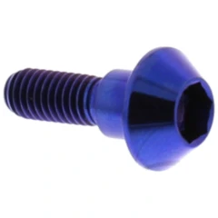 Schraube Bremsscheibe JMP Bolt M6X1 mm 20 mm Titan blau passend für: Yamaha VP, YP, XP