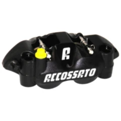 Bremssattel links schwarz 108 mm Accossato Bremsklotz Sinter ohne ABE passend für: Kawasaki Z, ZX - 6R, ZX - 10R