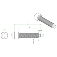 Schraube 60mm für Gabelfedervorspanner