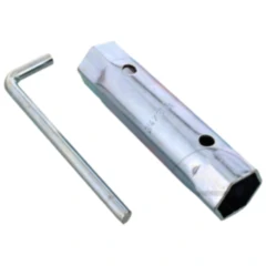 Zündkerzenschlüssel 2 in 1 SW19/21 mit abgewinkeltem Knebel für Motorräder