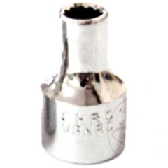 Stecknuss 12-Kant 1/4" für 3/8" Antrieb