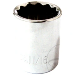 Stecknuss 12-Kant 3/8 Zoll 11/16" für Motorräder