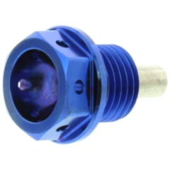 Ölablassschraube magnetisch JMP Bolt M14X1. 5 mm 12 mm Titan blau passend für: Triumph Tiger, Bonneville, Street Triple