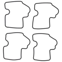 Schwimmerkammerdichtung Tourmax Inhalt 4 Stück passend für: Kawasaki KVF, KFX, ZX - 9R