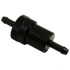 Kraftstofffilter 6,5 mm Alu schwarz für Motorräder