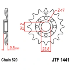 RACING RITZEL 15Z TEILUNG 520 FÜR MOTORRAD