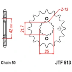Ritzel 18Z Teilung 530 Alternative: 7260390 passend für: Kawasaki Z, ZZR, VN