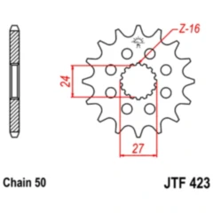 Racing Ritzel 16Z für sportliche Motorräder