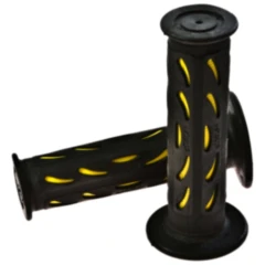 Griffgummi 724 gelb/schwarz für Motorräder und Roller