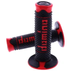 Domino Griffgummi Offroad schwarz/rot D.22/26mm