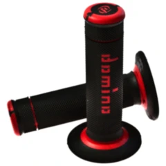 Domino Offroad Griffgummi schwarz/rot 22/26 mm