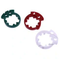 Gradscheiben für Domino Gasgriffe grün/weiß/rot