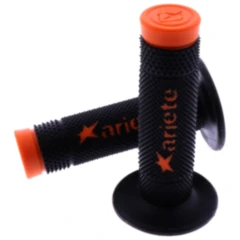 Griffgummi Vulcan für Offroad Motorräder schwarz/orange D.22/24 mm geschlossen