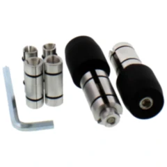 JMP Mini-Lenkerenden Aluminium schwarz für 22 mm Lenker