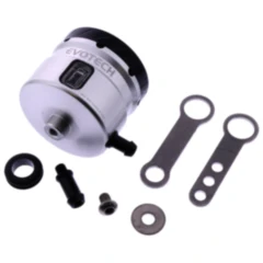 Bremsflüssigkeitsbehälter Evotech silber/schwarz für Motorräder 7300854