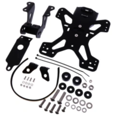 Nummernschildhalter Evotech für Motorräder schwarz