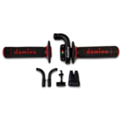 Gasgriff Domino KRE03 schwarz passend für: Honda CRF, Kawasaki KX