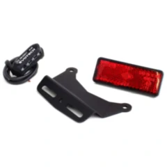 Kennzeichenleuchte Set Evotech mit Halter und Rückstrahler