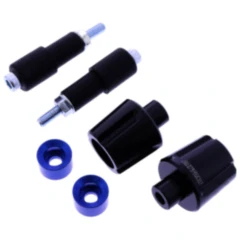 Lenkerenden Aluminium Daytona schwarz/blau für M6 Gewinde