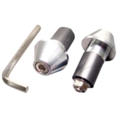 Lenkerenden Aluminium silber 13 mm JMP