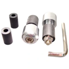 Mini-Lenkerenden aus Aluminium silber 17/13 mm für Motorräder