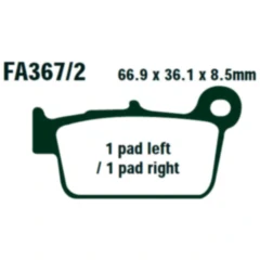 Bremsklotz Sinter R EBC passend für: Beta RR, Alp, Urban