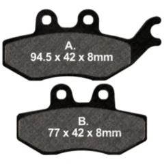 Bremsklotz Standard EBC passend für: Rieju RS - 3, RS - 2, NKD