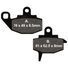 Bremsklotz Standard EBC Alternative: 7871825 passend für: Kawasaki KX, KLR