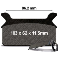 Bremsklotz Semi-Sinter V für Cruiser und Touring Bikes 7320069