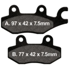 Bremsklotz Sinter HH EBC passend für: Benzhou YY125T, YY125T - 10, YY125T - 19