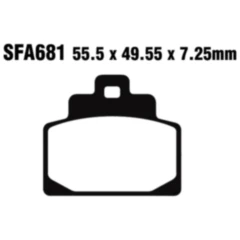 Bremsklotz Standard Scooter EBC passend für: Piaggio MP3, Vespa GTS, GTV