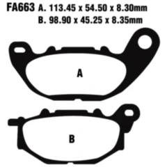 Bremsklötze Sinter für Motorräder EBC FA663HH