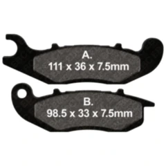 Bremsklotz Sinter MX - S EBC passend für: AJP PR3, PR4, PR5, Honda CRF, PCX, XL