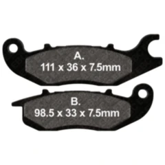 Bremsklotz Standard Scooter EBC Alternative: 7872118 passend für: Honda ANF, XL