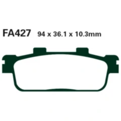 Bremsklotz Carbon Scooter EBC Alternative: 7870040 passend für: SYM GTS, Joyride, Cruisym