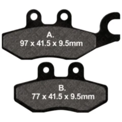 Bremsklotz Standard Scooter EBC passend für: Piaggio MP3, Beverly, Medley