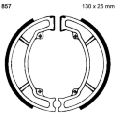 Bremsbacken ohne Feder EBC passend für: Peugeot Elyseo