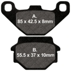 Bremsklotz Standard EBC Alternative: 7872393 passend für: Emco Novum Sport