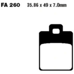 Bremsklotz Carbon Scooter EBC Alternative: 7870098 passend für: Piaggio MP3, Zip, NRG