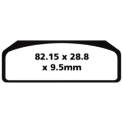 Bremsklotz Sinter GPFAX EBC passend für: BMW HP4