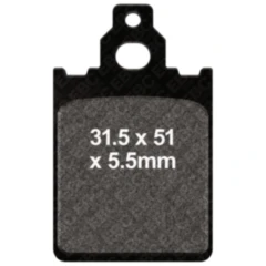 Bremsklotz Carbon Scooter EBC Alternative: 7872815 passend für: Vespa PX