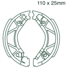 Bremsbacken mit Feder EBC passend für: Yamaha YN, CS, CW, XC, Rieju Blast Urban