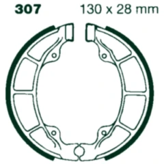 Bremsbacken mit Feder EBC passend für: SYM Symphony, Jet14, X - Pro, Polaris Outlaw, Sportsman, Predator