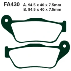 Bremsklotz Carbon Scooter EBC Alternative: 7874837 passend für: Yamaha YP