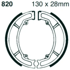 Bremsbacken ohne Feder EBC passend für: SYM Allo, Crox, VS
